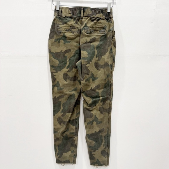 Hollister Ultra High Rise Button Fly Camo Pants Small Utility Gorpcore Raw Hem - Picture 2 of 7